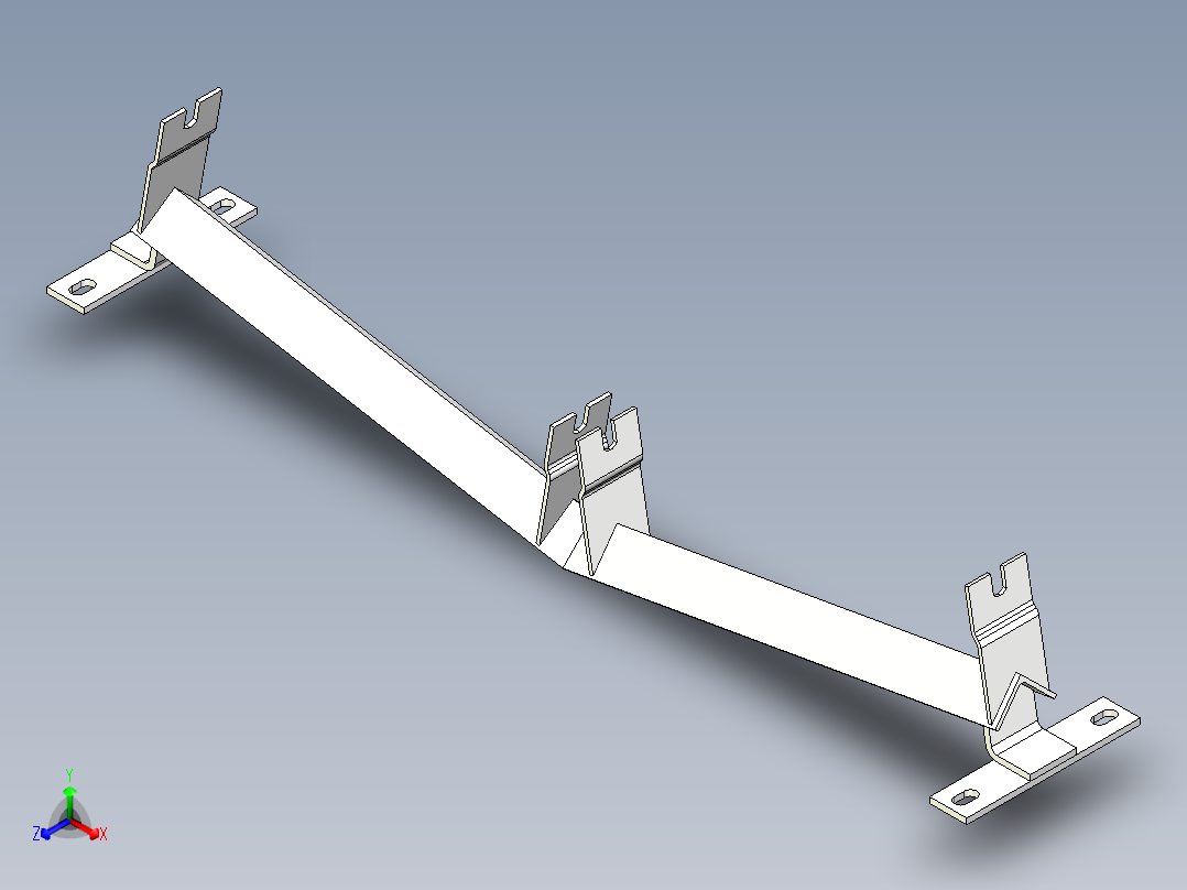 托辊架042正等轴测图