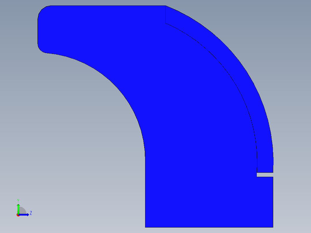 人體工學型把手EWP(B)-3D多系列多零件图纸模型左视图