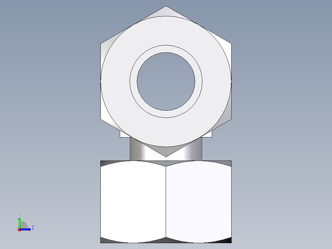 卡套式工业通用硬管接头EO_Standpipe_branch_tee_EVT15L71左视图