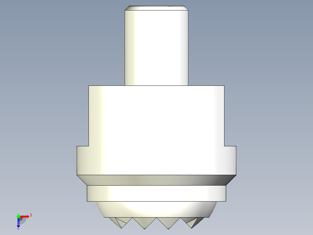 定位配件2273(A)-3D多系列多零件图纸模型俯视图