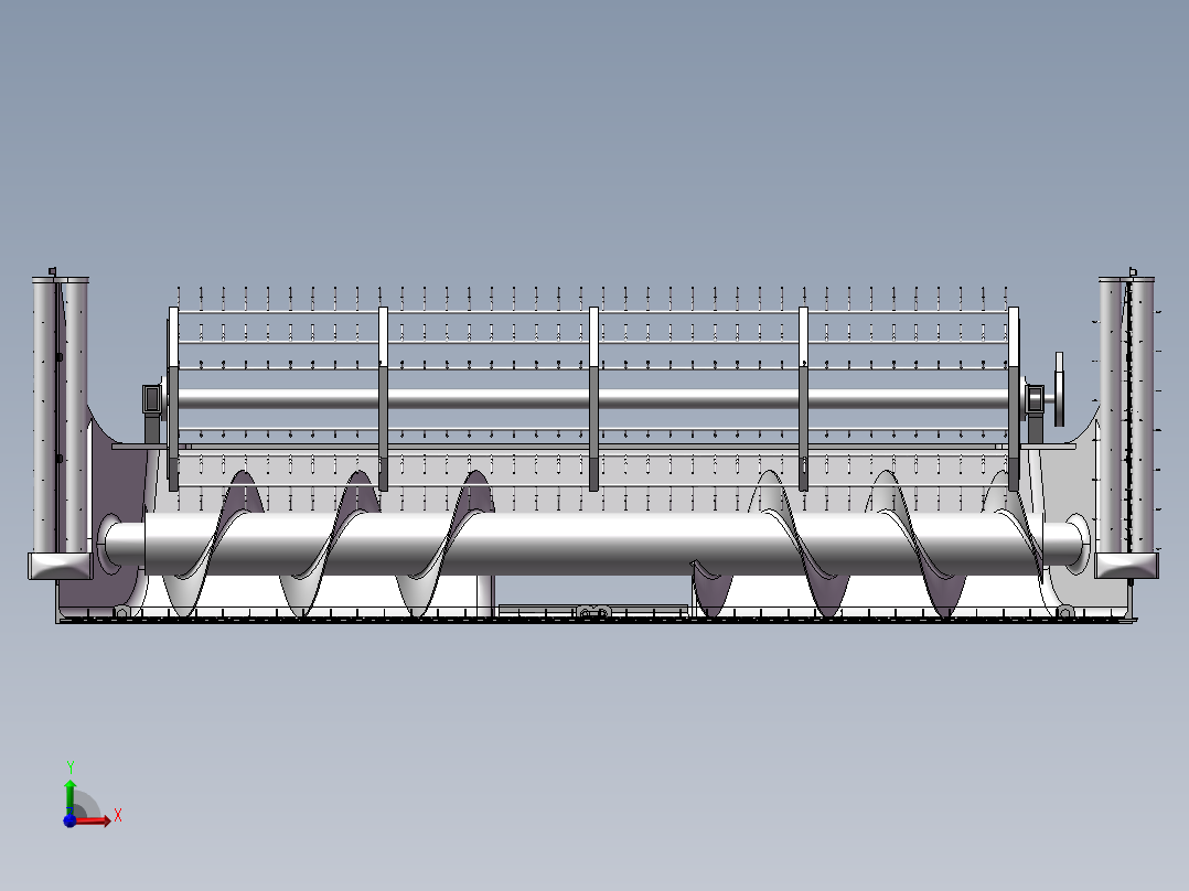 收割机机构前视图