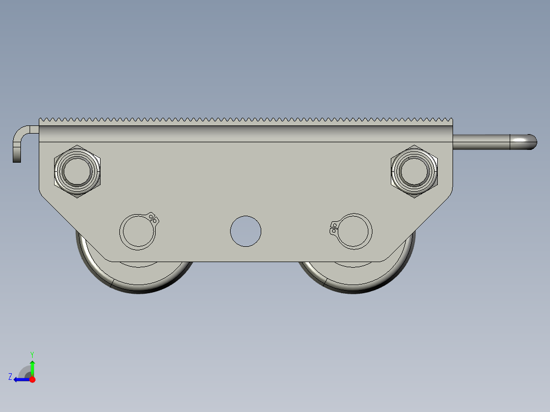 6t机器移动滑板右视图