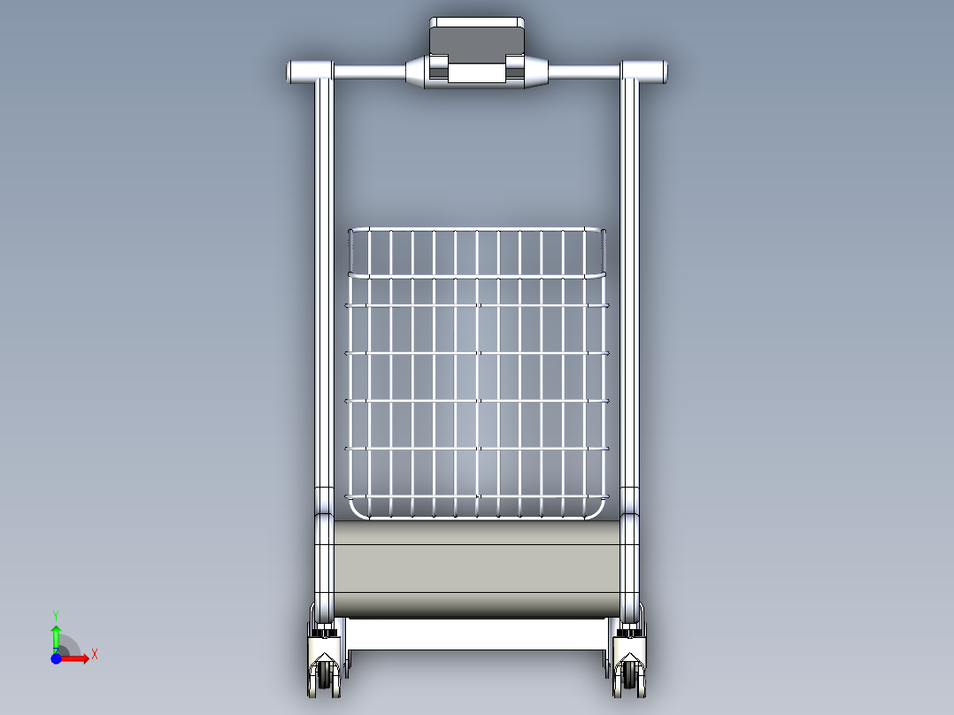 购物车总装前视图