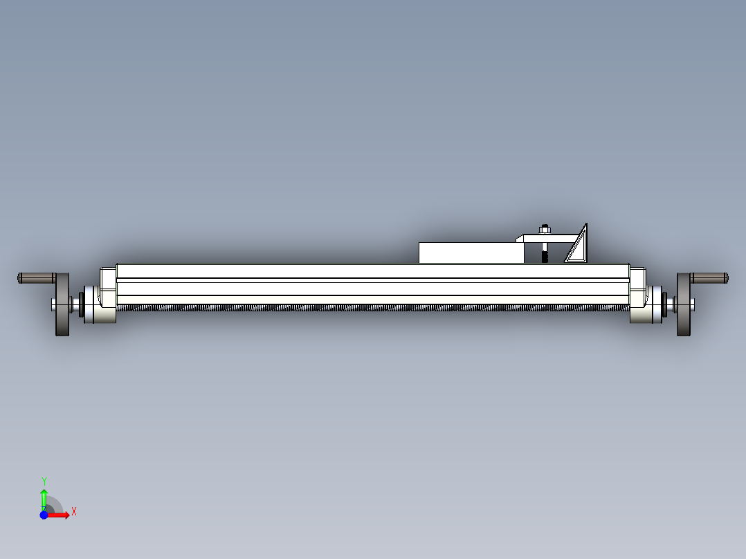 铣床夹紧套件前视图