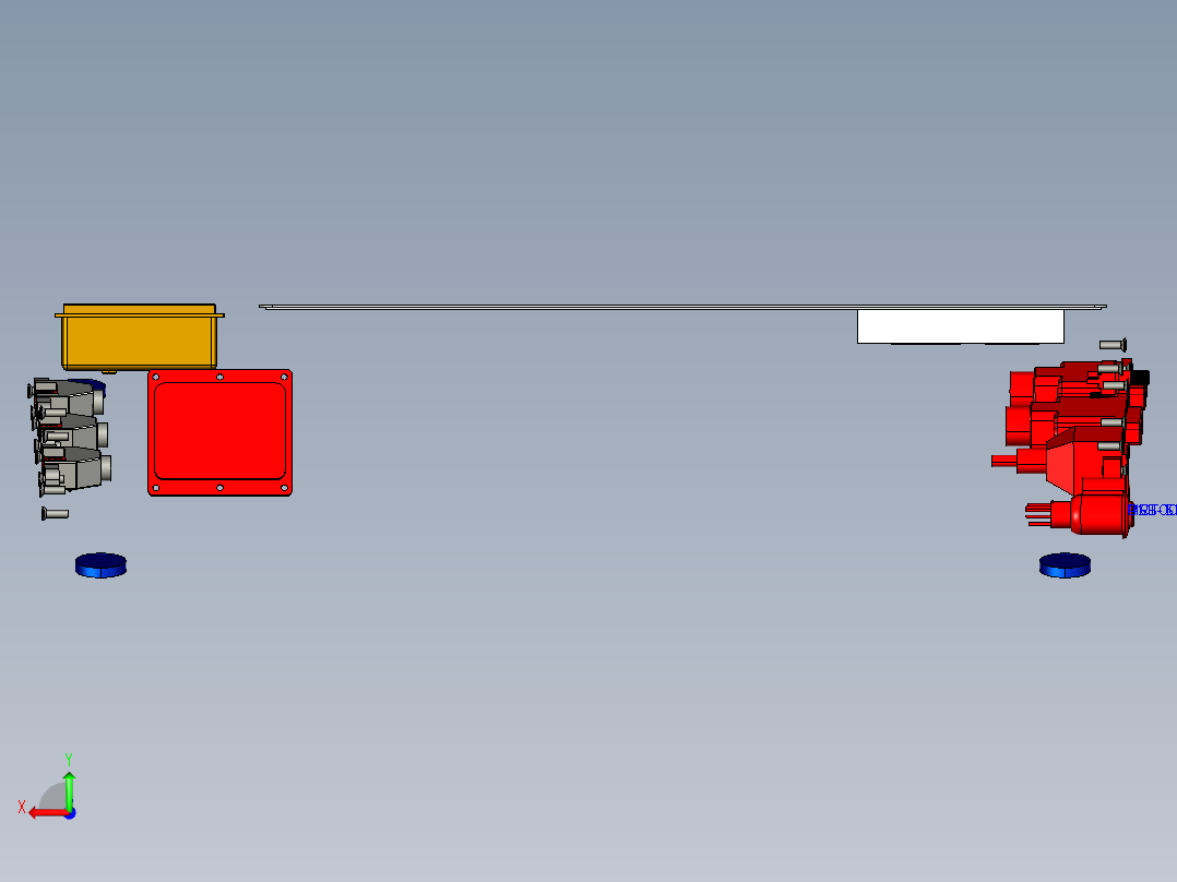 超级银行柜台主机后视图