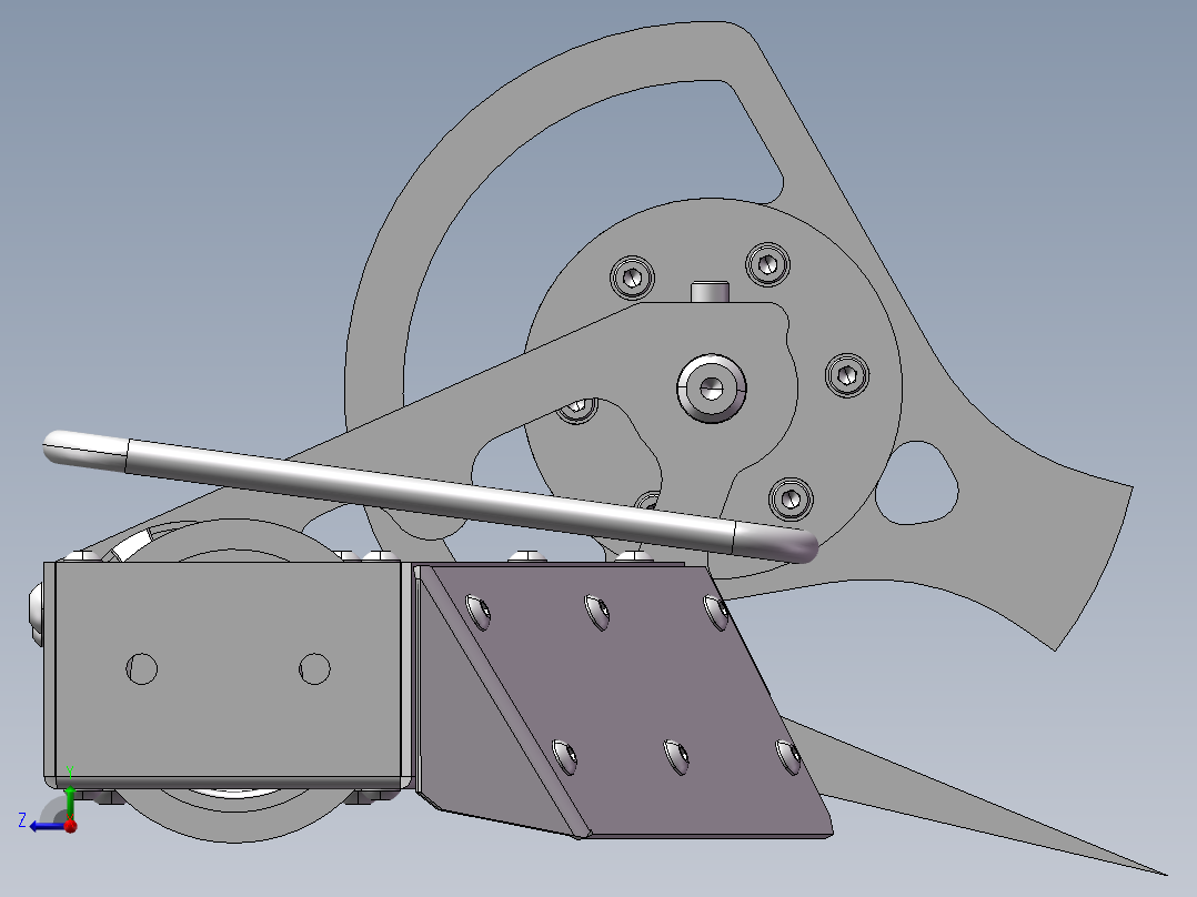 15公斤的旋转战斗机器人右视图