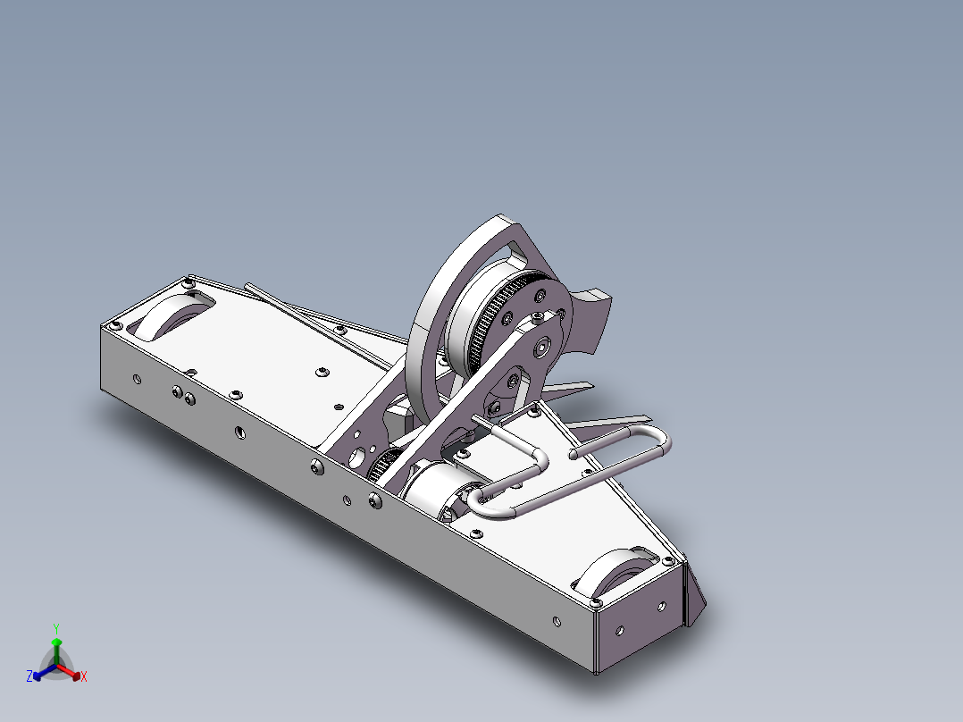15公斤的旋转战斗机器人正等轴测图