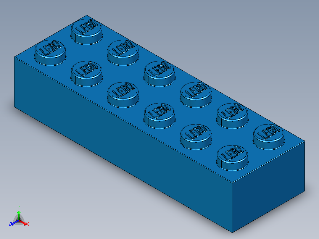 乐高套装 4421基本积木-4181139 - 2456 - 44237 Bright Blue Brick 2 x 6.STEP