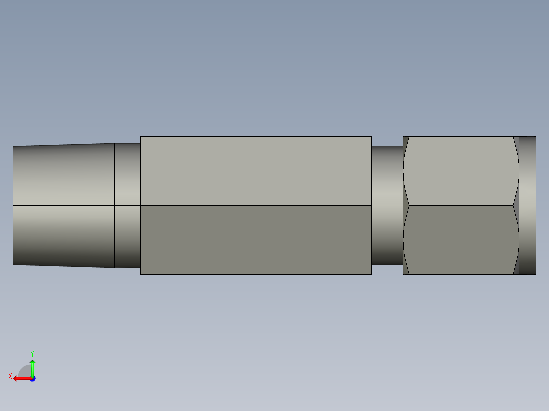 卡套式工业通用硬管接头8-8-8_rbu-s后视图
