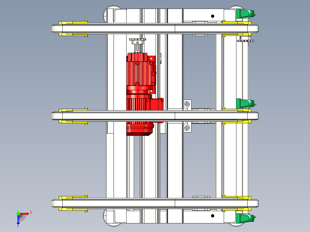 顶升平移俯视图