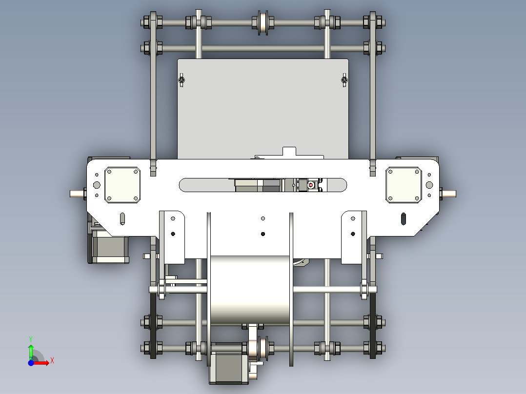3D打印机设计3D模型前视图