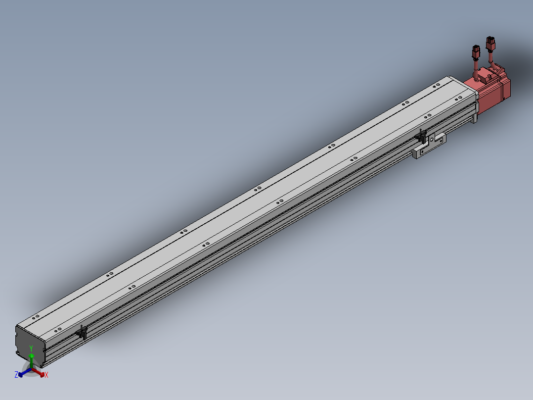 精密模组MY80S-T10-950L-P20B-BC-C4正等轴测图