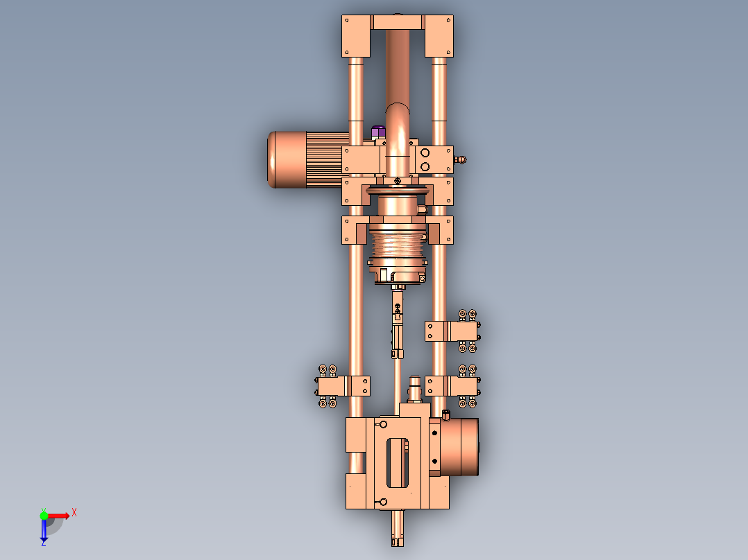 机电混驱凸轮机械手俯视图