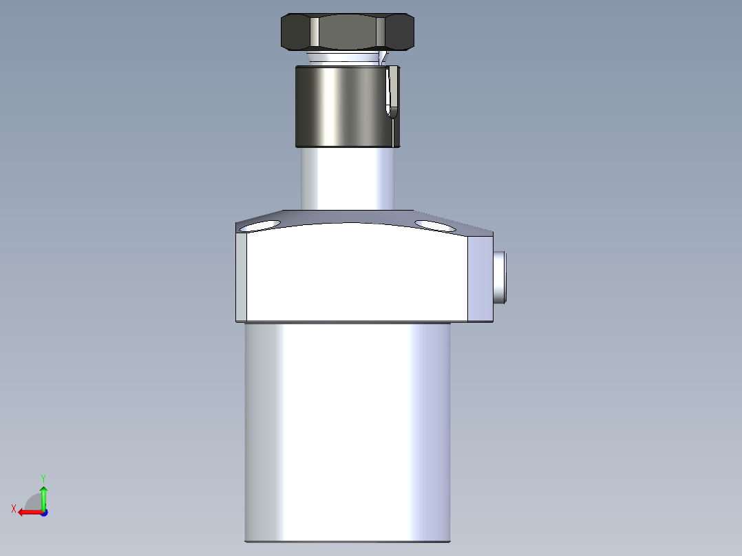 KOSMEKLHA0550-CL-Y30_R01多系列多零件图纸模型后视图