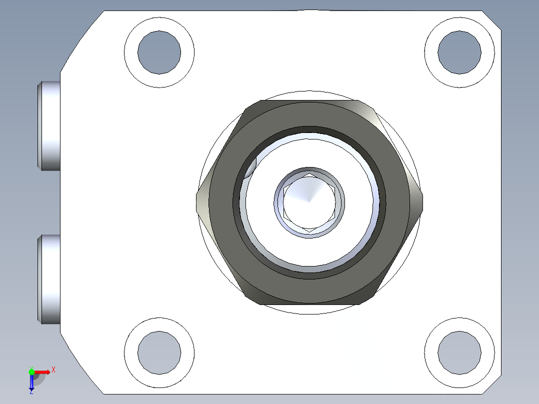 KOSMEKLHA0550-CL-Y30_R01多系列多零件图纸模型俯视图