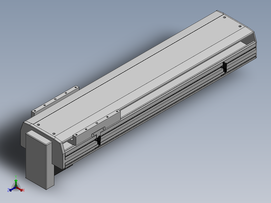 精密模组MY220-T10-650L-BM-P75B-C4-C正等轴测图