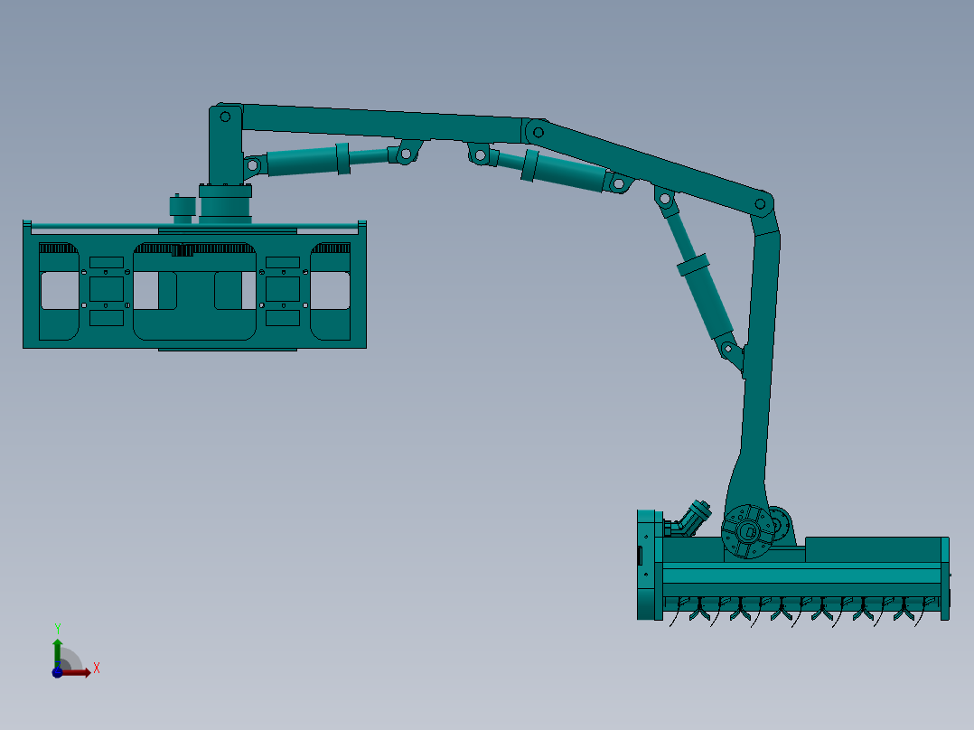 可自动避障草坪修剪机构设计含7张CAD图及SW三维前视图