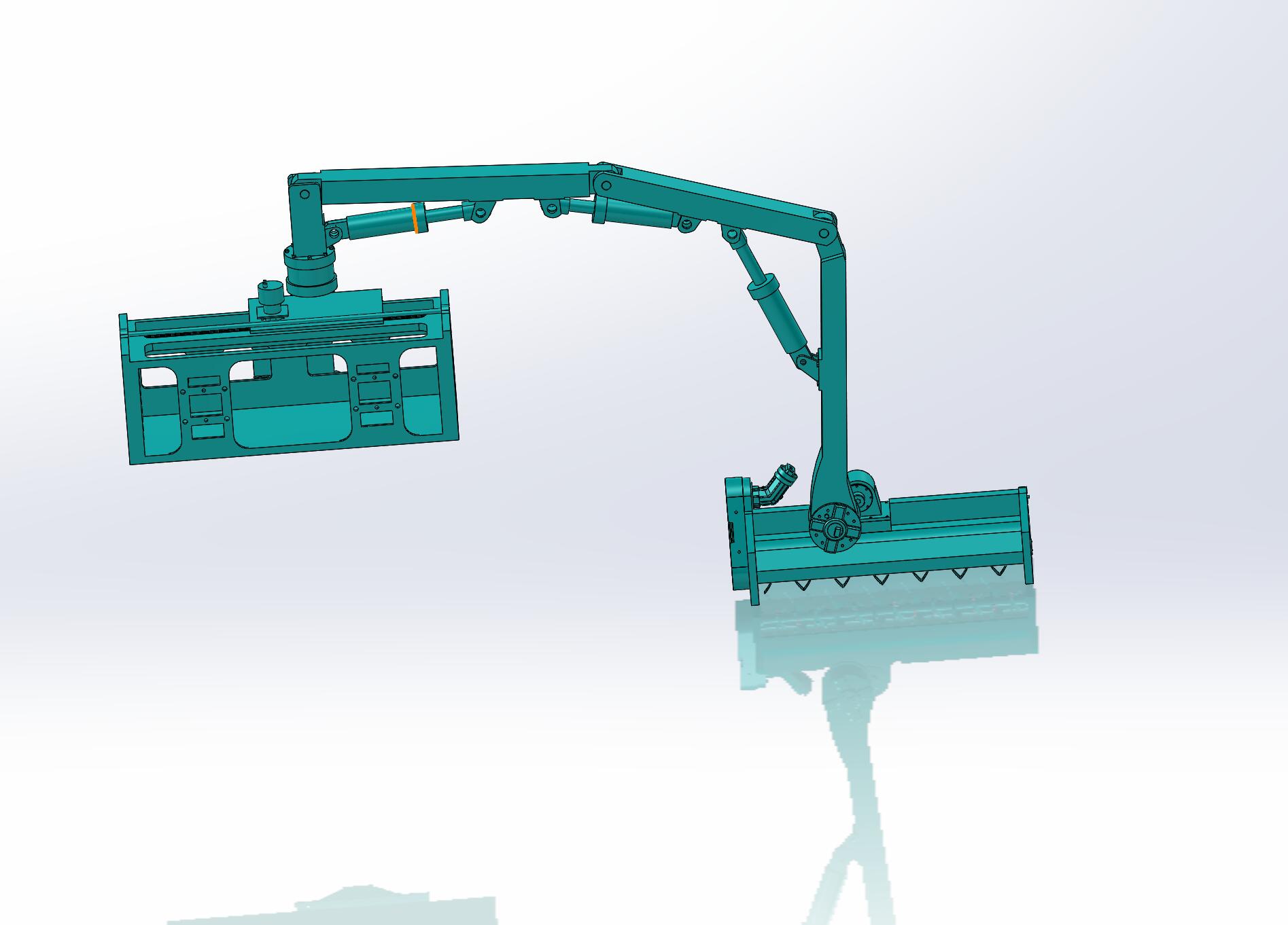 可自动避障草坪修剪机构设计含7张CAD图及SW三维