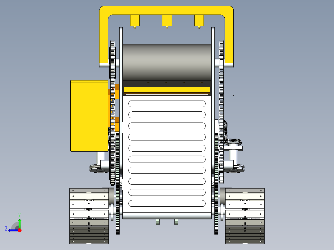 叶类蔬菜收割机右视图