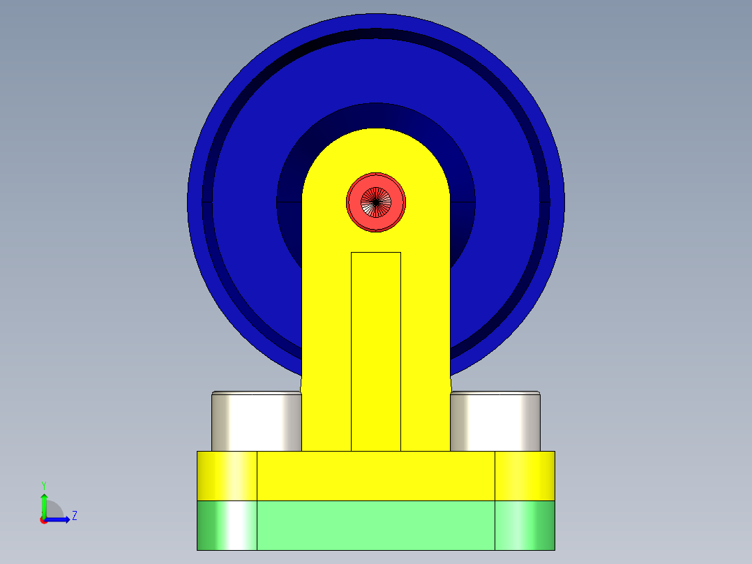 滚轮组件roller-assembly-13-STP左视图