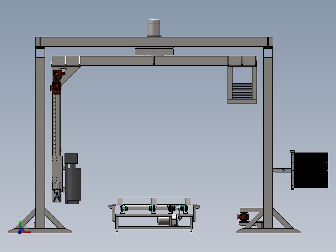 在线旋臂式缠绕机、摇臂裹膜机1481365前视图