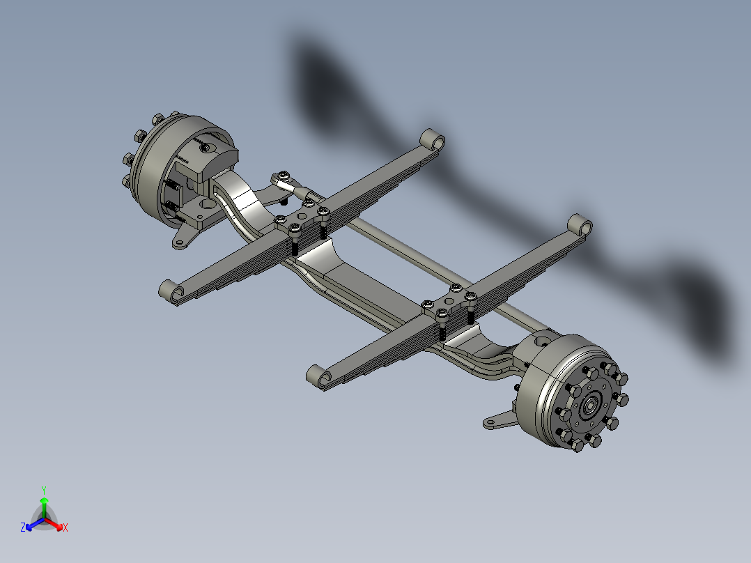 04-bandicam悬挂系统简易结构3D图纸 STEP格式