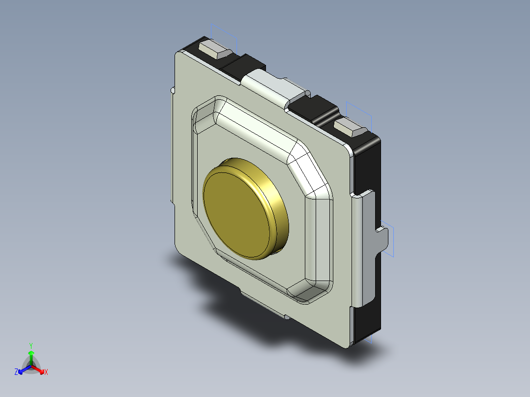 开关继电器保护 SM-PTS525SKG15J正等轴测图