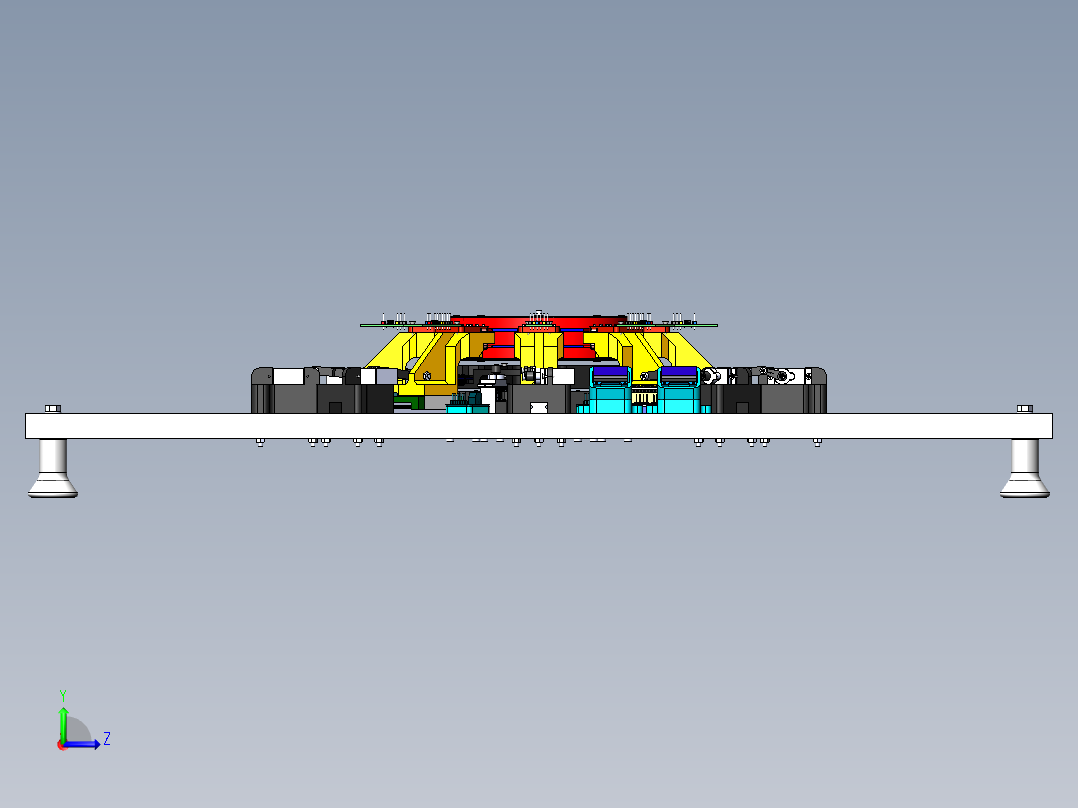 电磁电动机结构3D图纸 Solidworks设计左视图