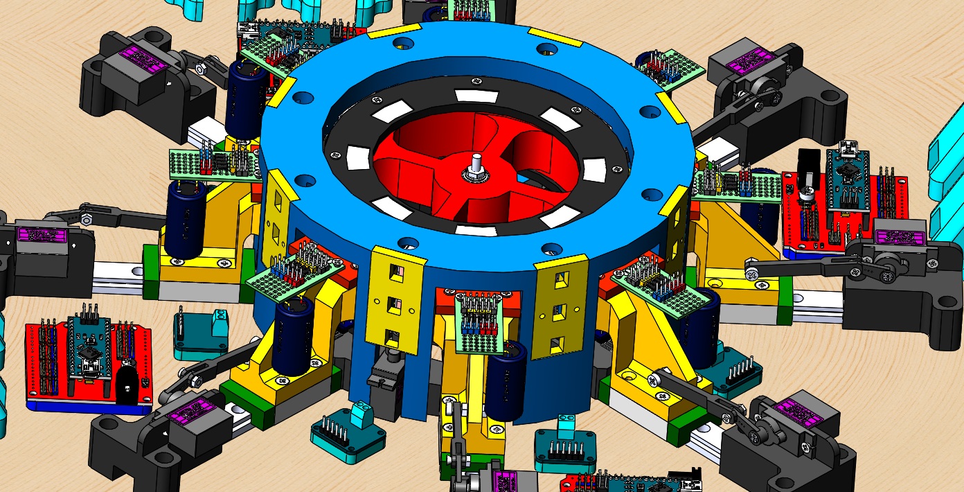 电磁电动机结构3D图纸 Solidworks设计
