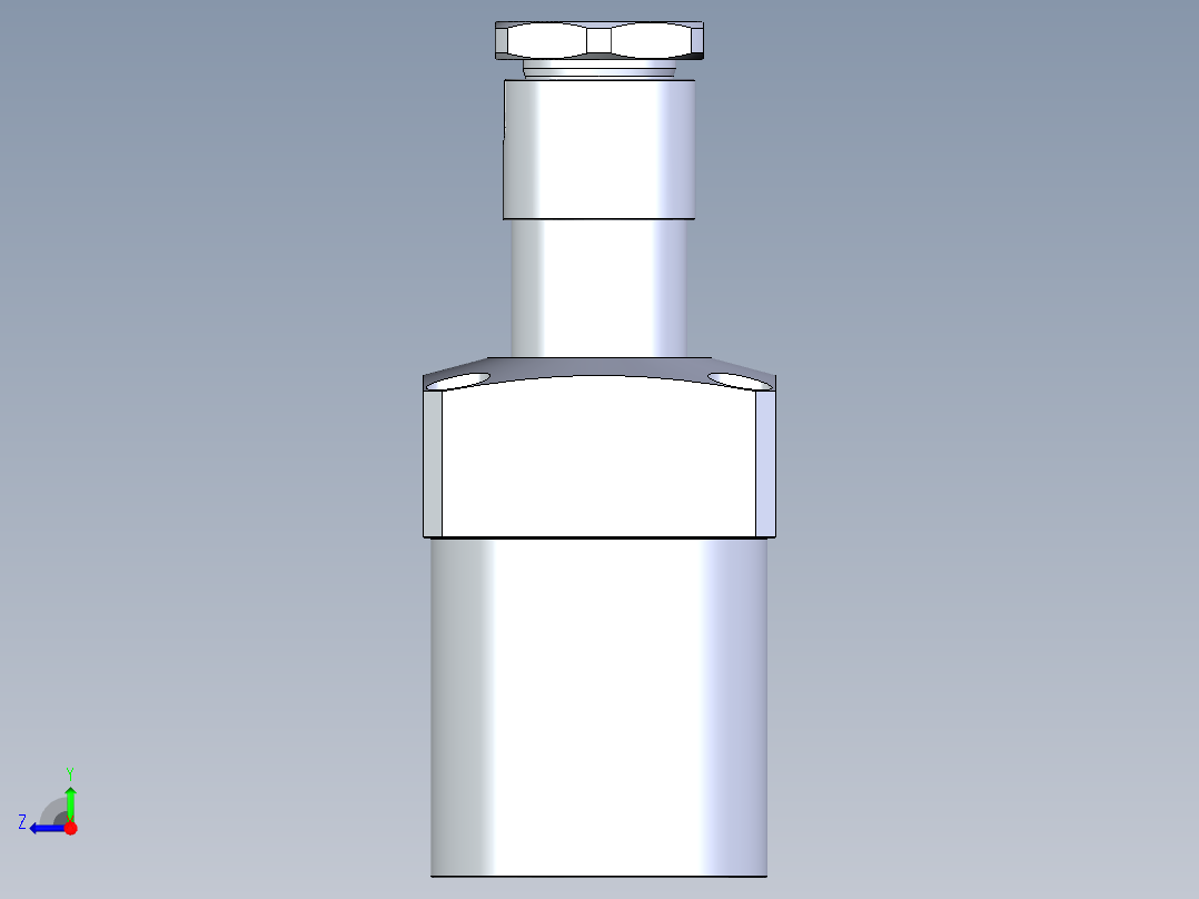 KOSMEKLHA1050-GR-Q25多系列多零件图纸模型右视图