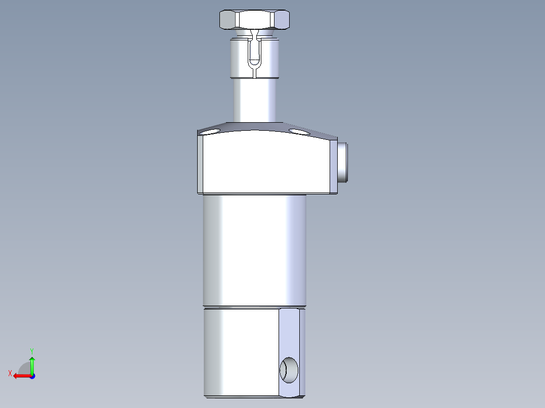 KOSMEKLHA0360-CLN多系列多零件图纸模型后视图