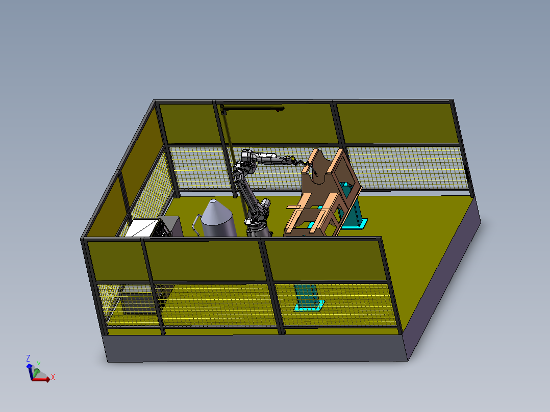 探矿机械机架体<span style='color: red'>机器人</span>焊接工作站