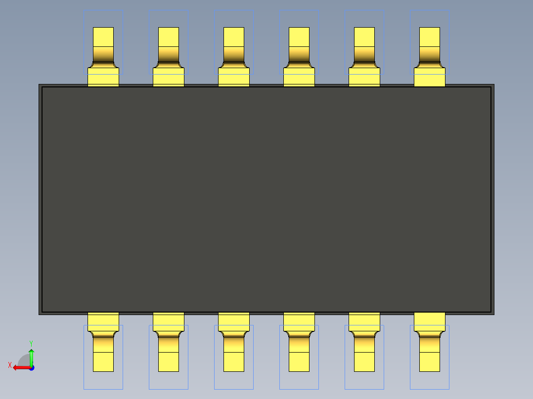 开关继电器保护 SM-DIP-DHN-06F后视图