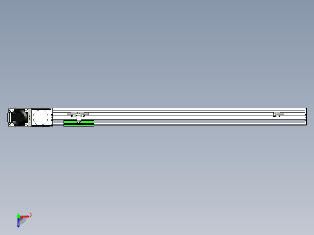 同步带滑台-半封闭B10H-L45-S700-L-P40-D3俯视图