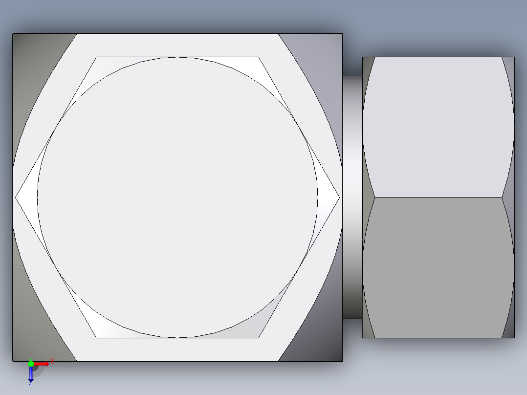 卡套式工业通用硬管接头EO_High_pressure_banjo_elbow_WH38ZSRCF俯视图