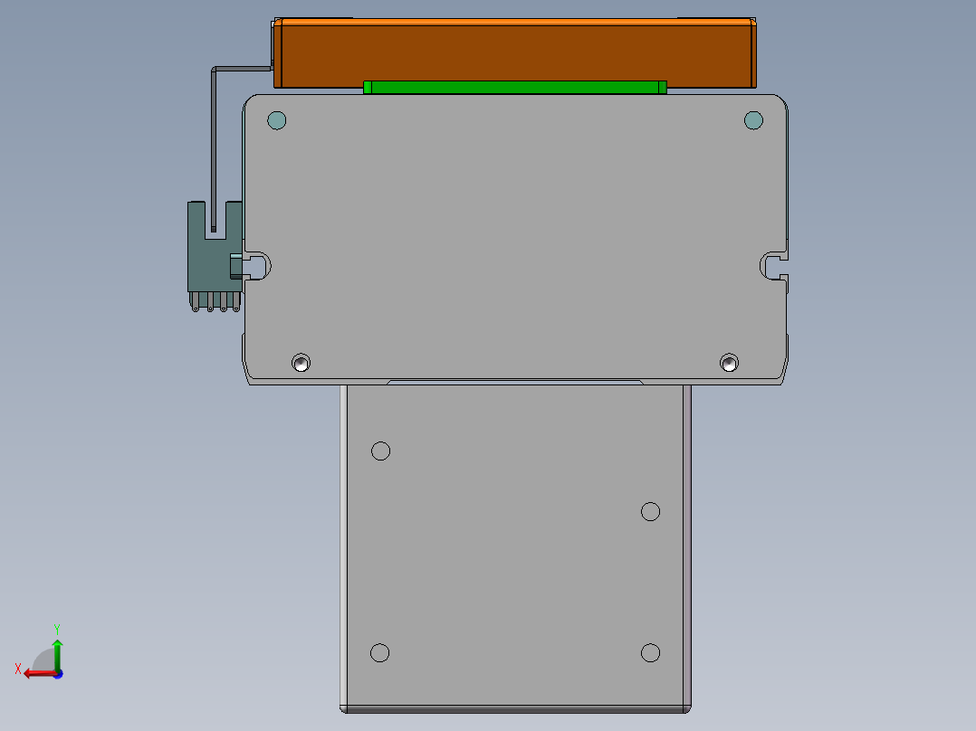 MCH丝杆全封闭MCH14-BM-400W后视图