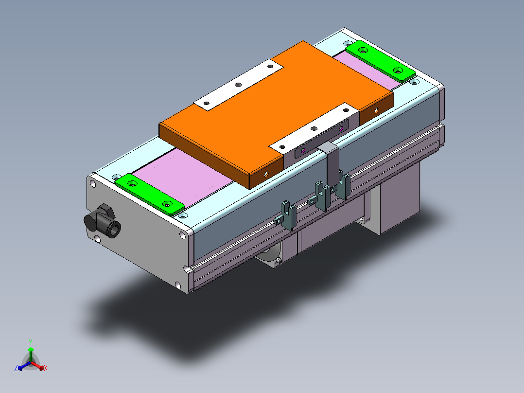 MCH丝杆全封闭MCH14-BM-400W正等轴测图