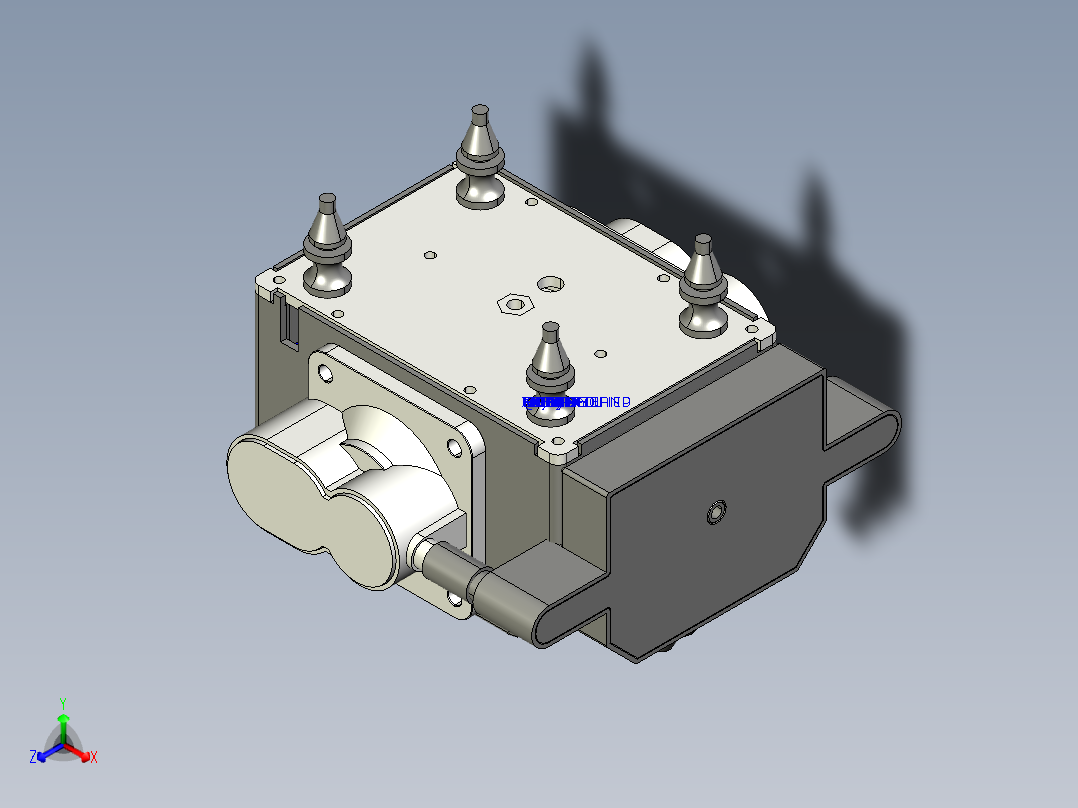 按摩椅气泵proe三维图=461638==20正等轴测图