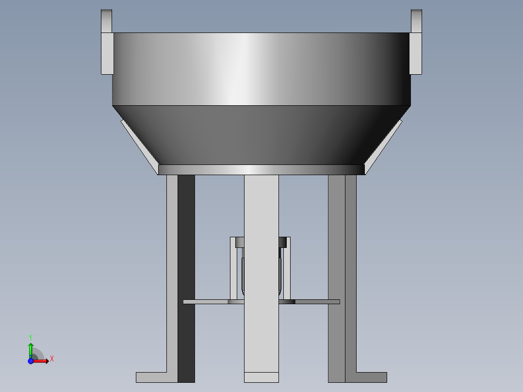 饲料加工用搅拌设备前视图