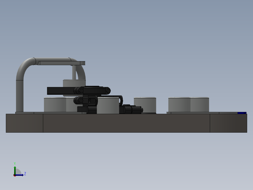 槽轮间歇转盘机构左视图