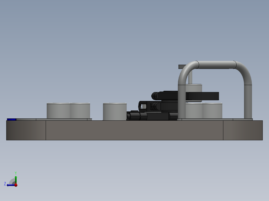 槽轮间歇转盘机构右视图