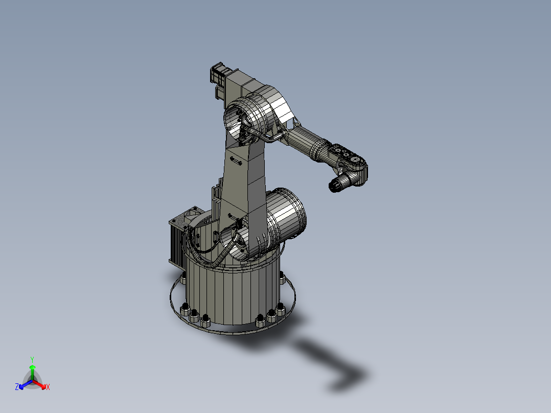 ndustrial-robotic-arm-kuka正等轴测图