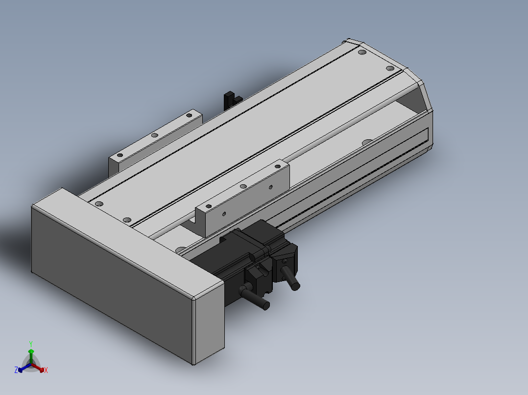 精密模组MY100-T10-100L-BL-P10B-C4-C正等轴测图