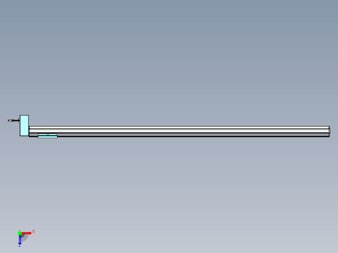 威洛博VBF同步带传动一般环境VBF14-L45-S1900-BRD-ZP40-C3俯视图