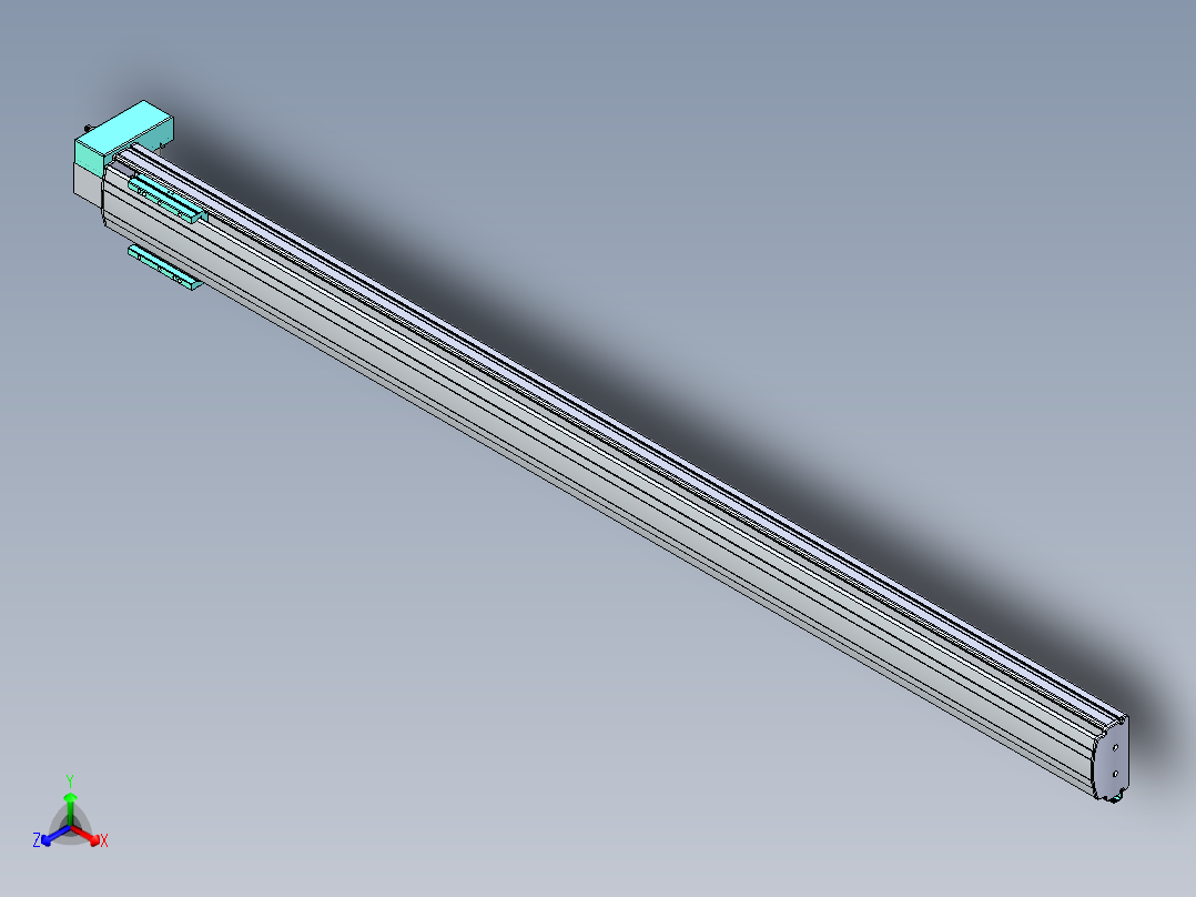 威洛博VBF同步带传动一般环境VBF14-L45-S1900-BRD-ZP40-C3正等轴测图