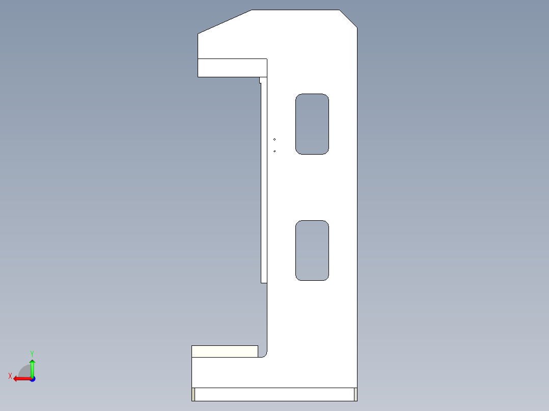 蜗杆组件压机后视图