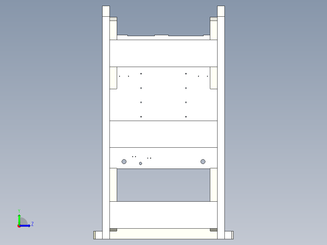 蜗杆组件压机左视图