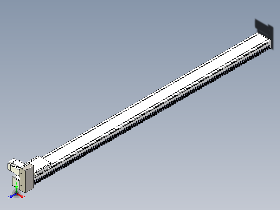 同步带全封闭直线模组TPA-HCB-105D-90-L1600-RU-C-P20-N3正等轴测图