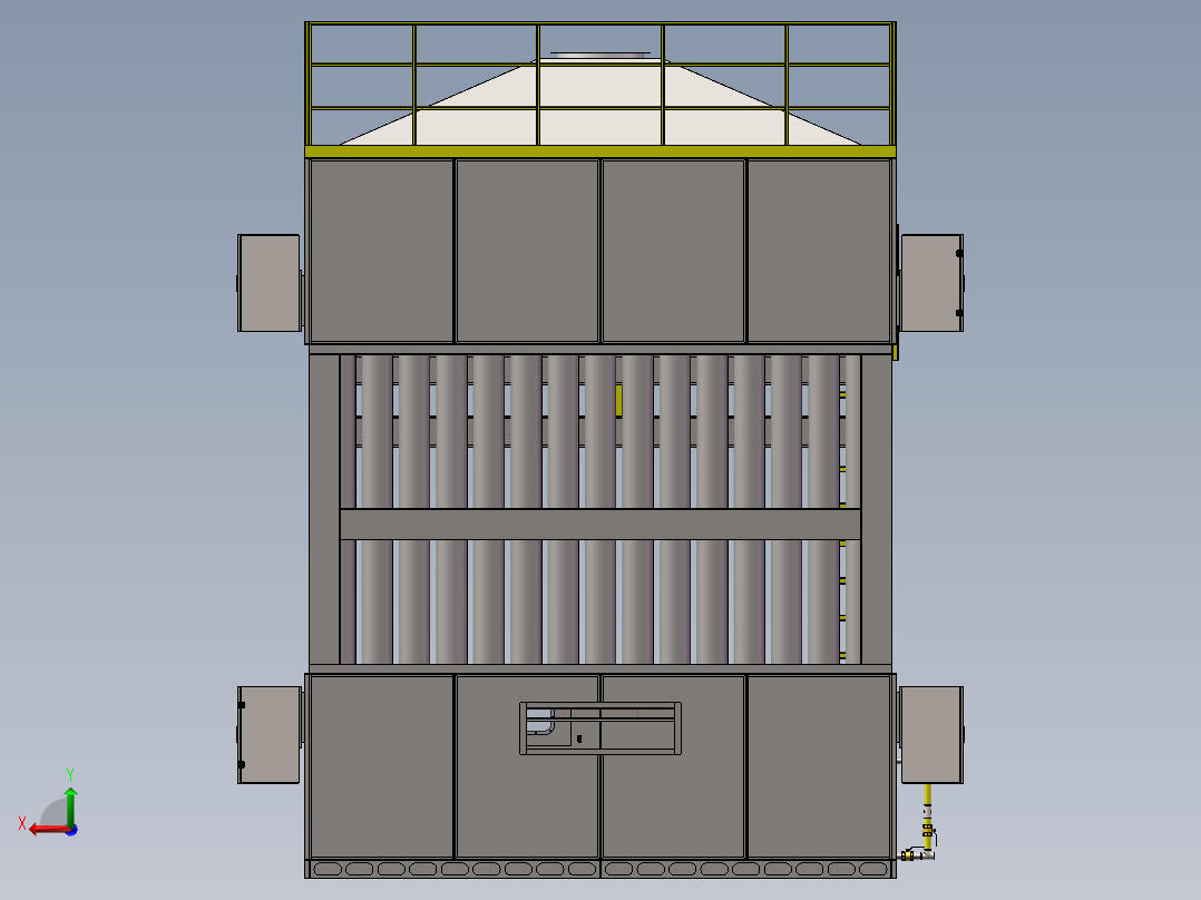 2w湿电除尘器后视图