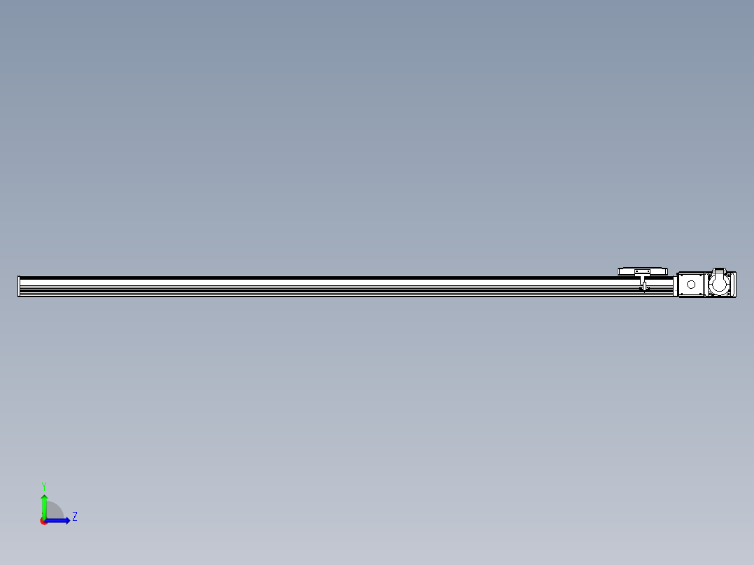 同步带全封闭直线模组TPA-HCB-105D-90-L1500-MR-C-P20-N3左视图